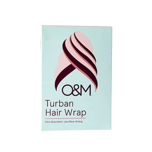 O&M turban quick dry hair wrap