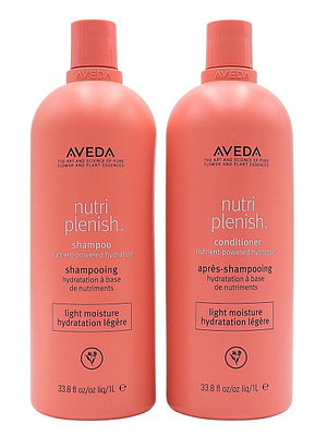 aveda nutriplenish light shampoo conditioner 1L