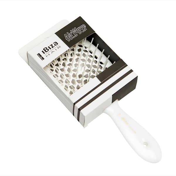 Ibiza Airwave Shower Brush - White