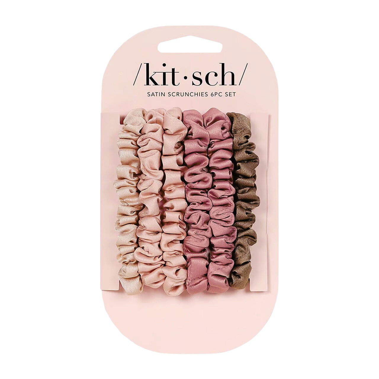 Buy Kitsch Ultra Petite Satin Scrunchies Terracotta