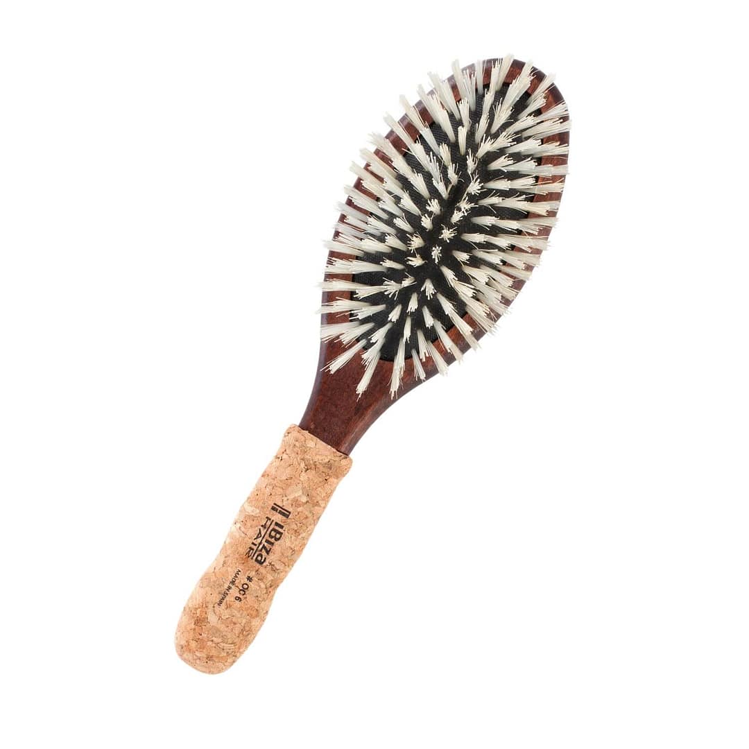 Ibiza OC6 Oval Flat Blonde Boar Bristle Brush