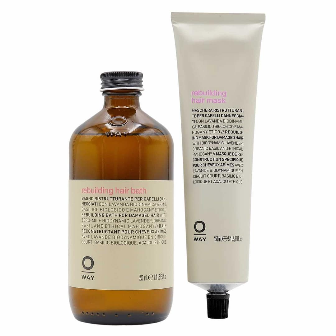 Oway rebuilding hair bath & mask