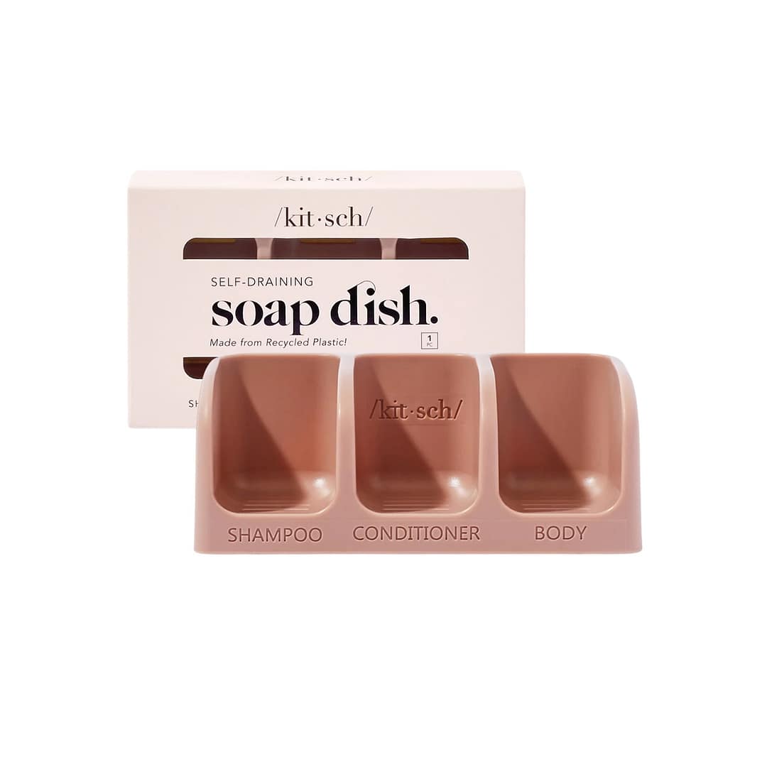 Kitsch Self-Draining Soap Dish - Terracotta