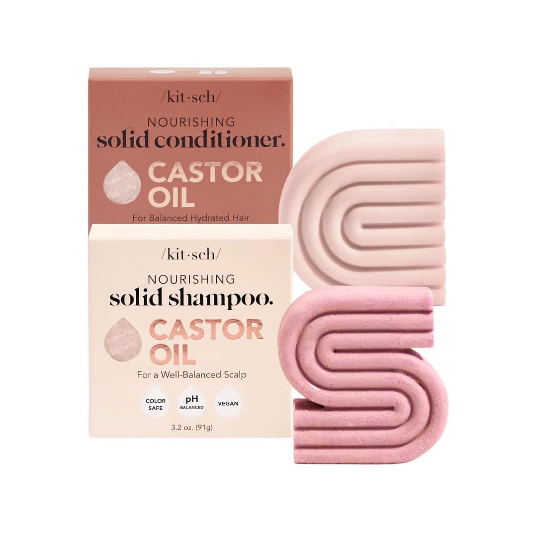 Kitsch Castor Oil Shampoo and Conditioner Bar
