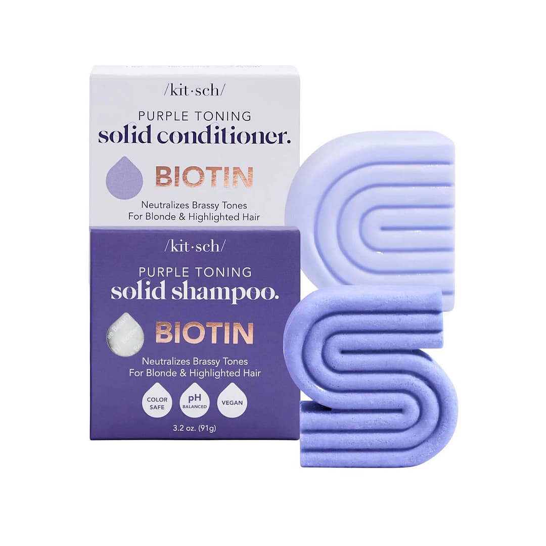 Kitsch Purple Toning Shampoo and Conditioner Bar