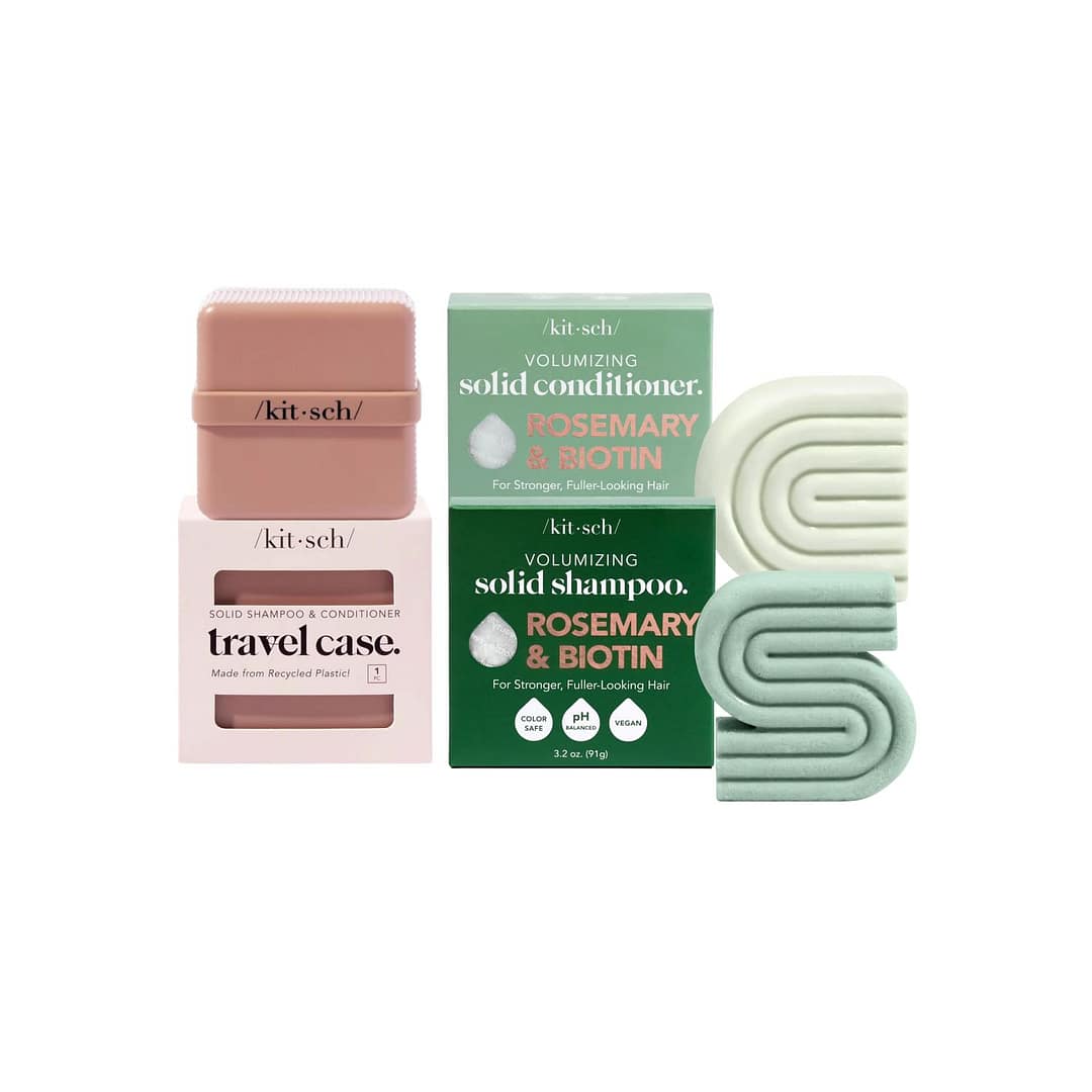 Kitsch Rosemary & Biotin Shampoo & Conditioner Travel Set