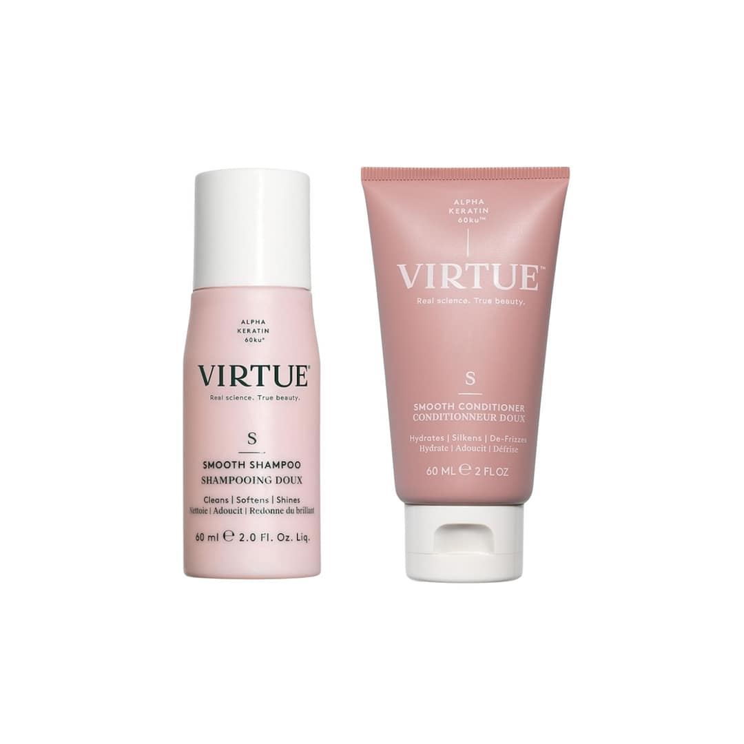 Virtue Smooth Shampoo & Conditioner travel duo