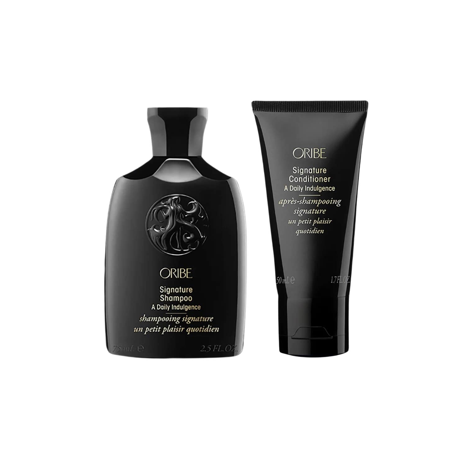 Oribe Signature Shampoo & Conditioner travel size