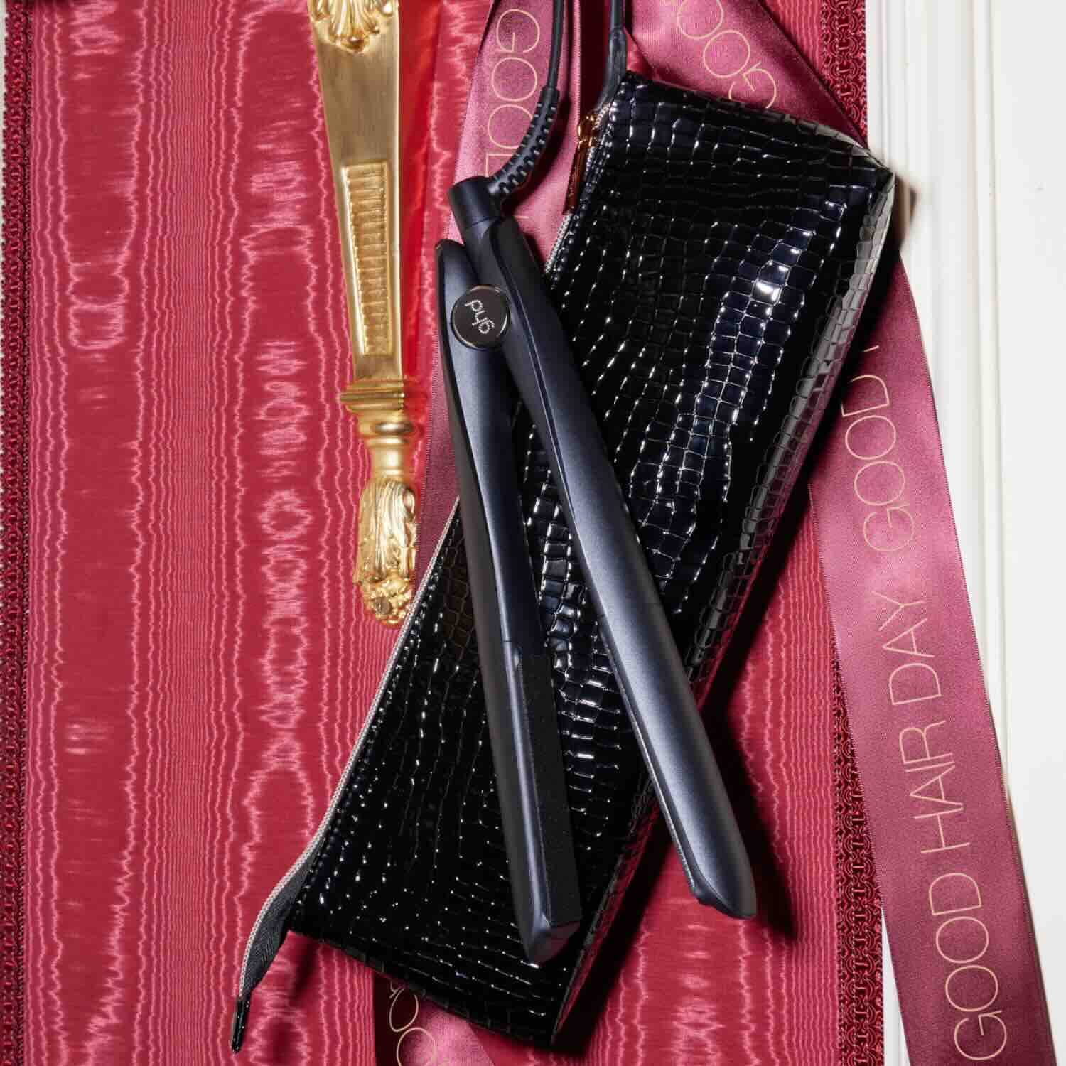 GHD Gold Hair Straightener Gift Set with Bag & Paddle Brush