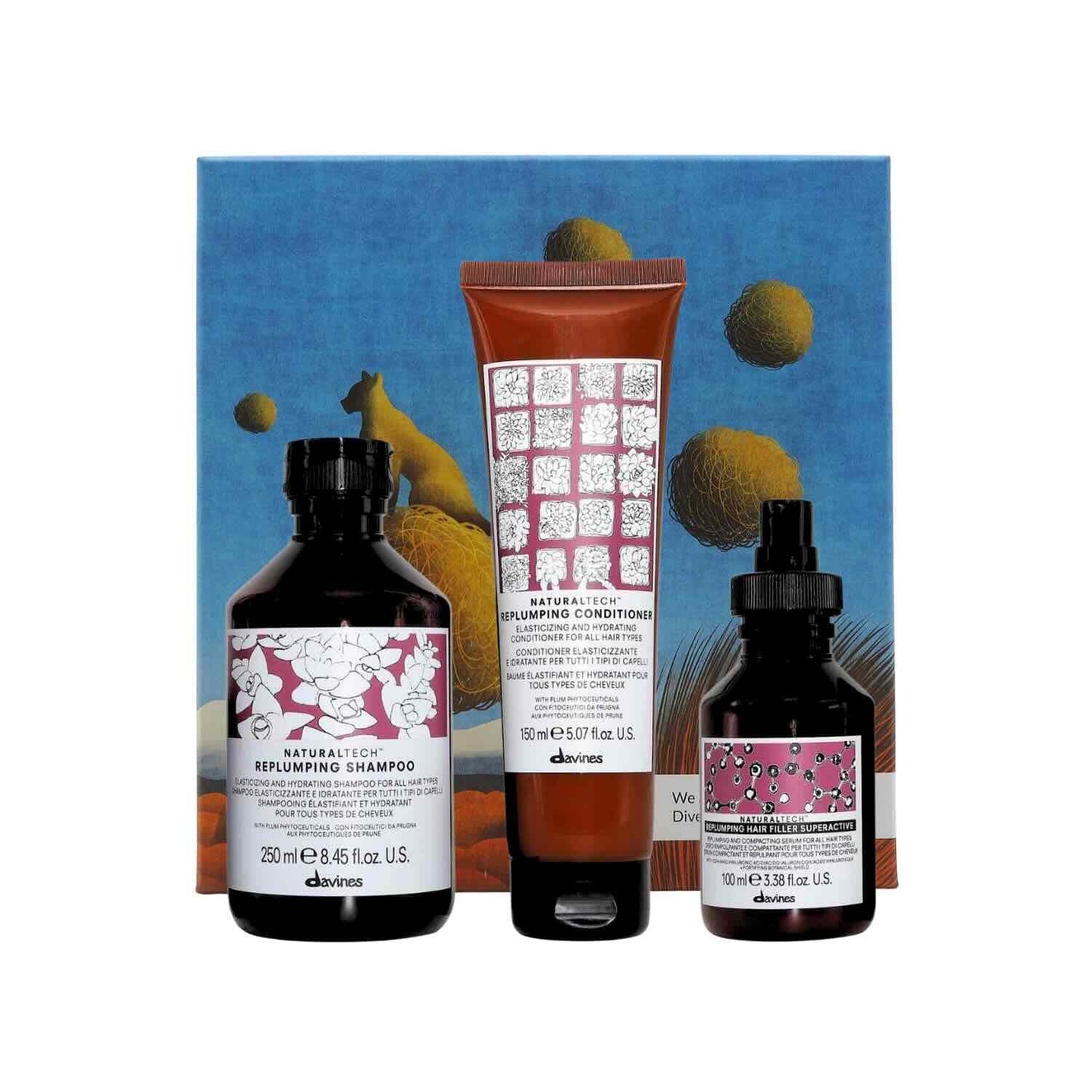 Davines Naturaltech Replumping Gift Set