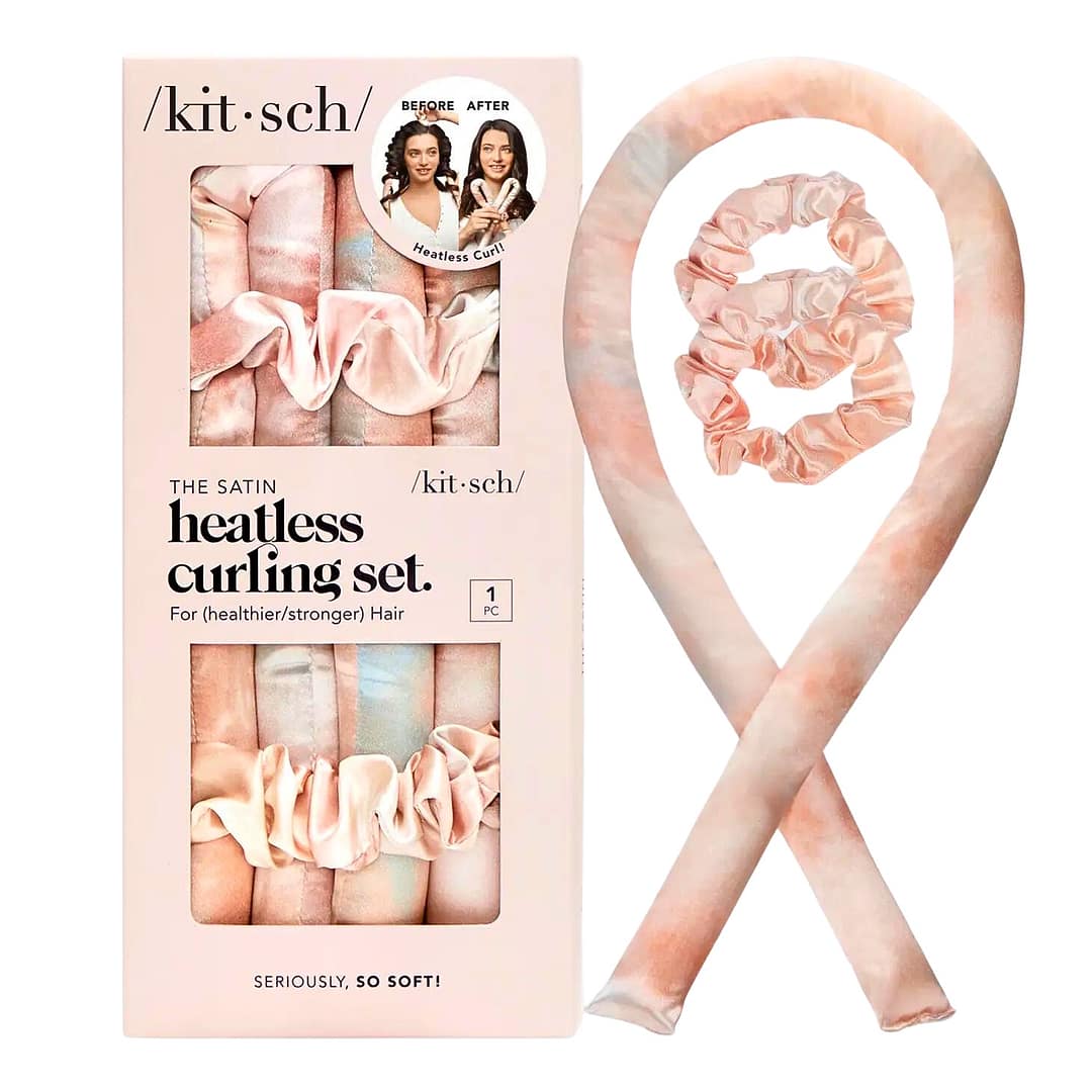 Kitsch Satin Heatless Hair Curler - Sunset Tie Die