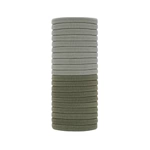 kitsch Elastic Hair Ties 20 Pack - Eucalyptus
