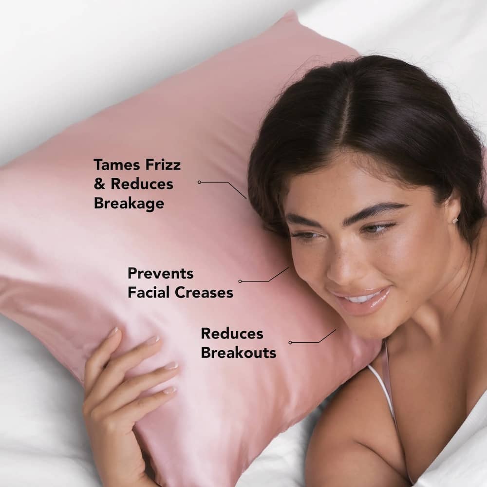 Kitsch Satin Pillowcase - Blush King - Image 2