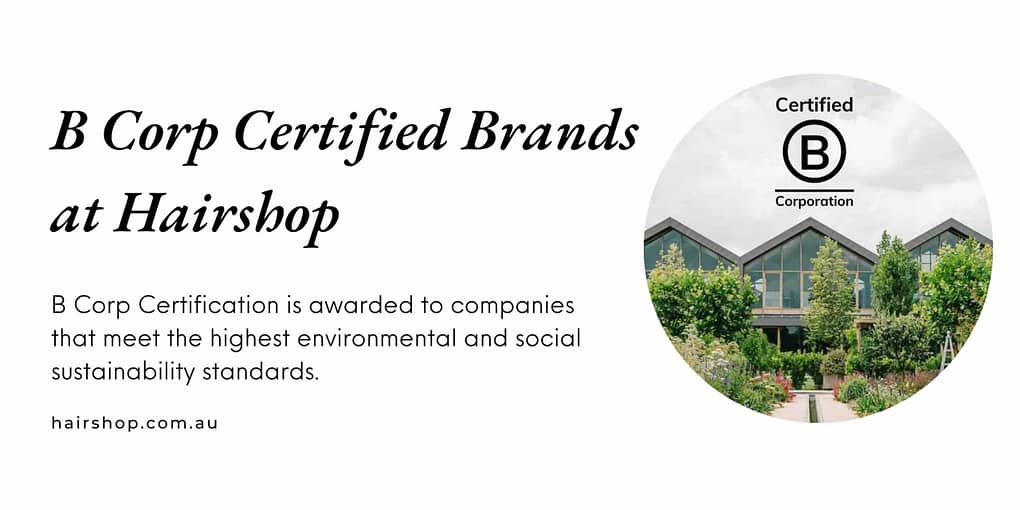B Corp Certified Brands at Hairshop
