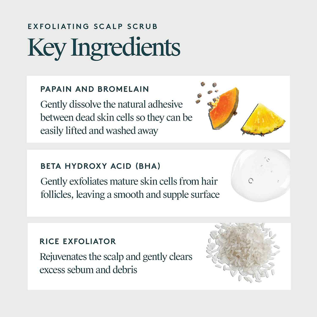 Virtue Refresh Exfoliating Scalp Scrub ingredients