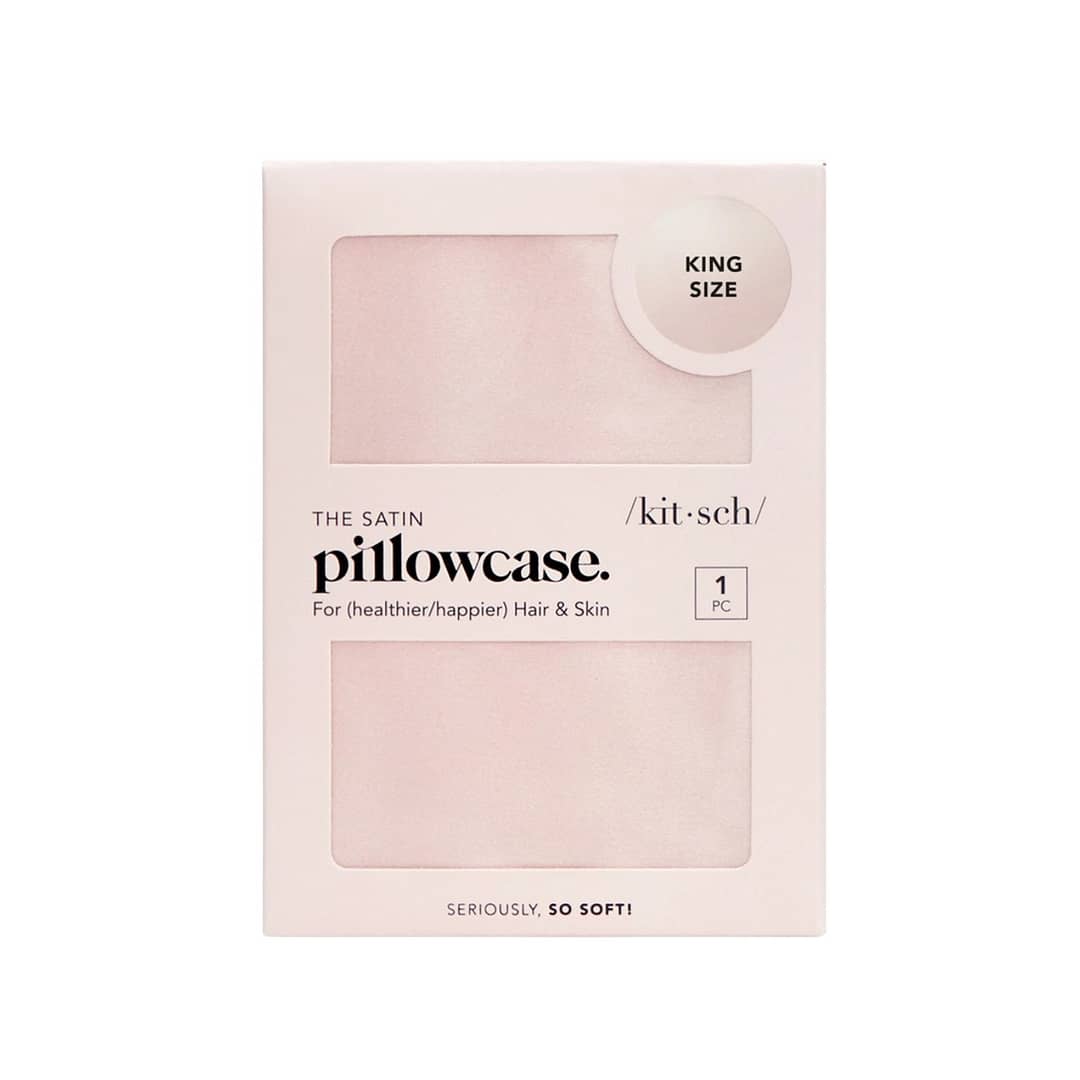 Kitsch Satin Pillowcase - Blush King