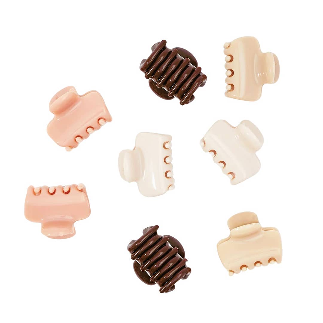 Kitsch mini claw clips rosewood