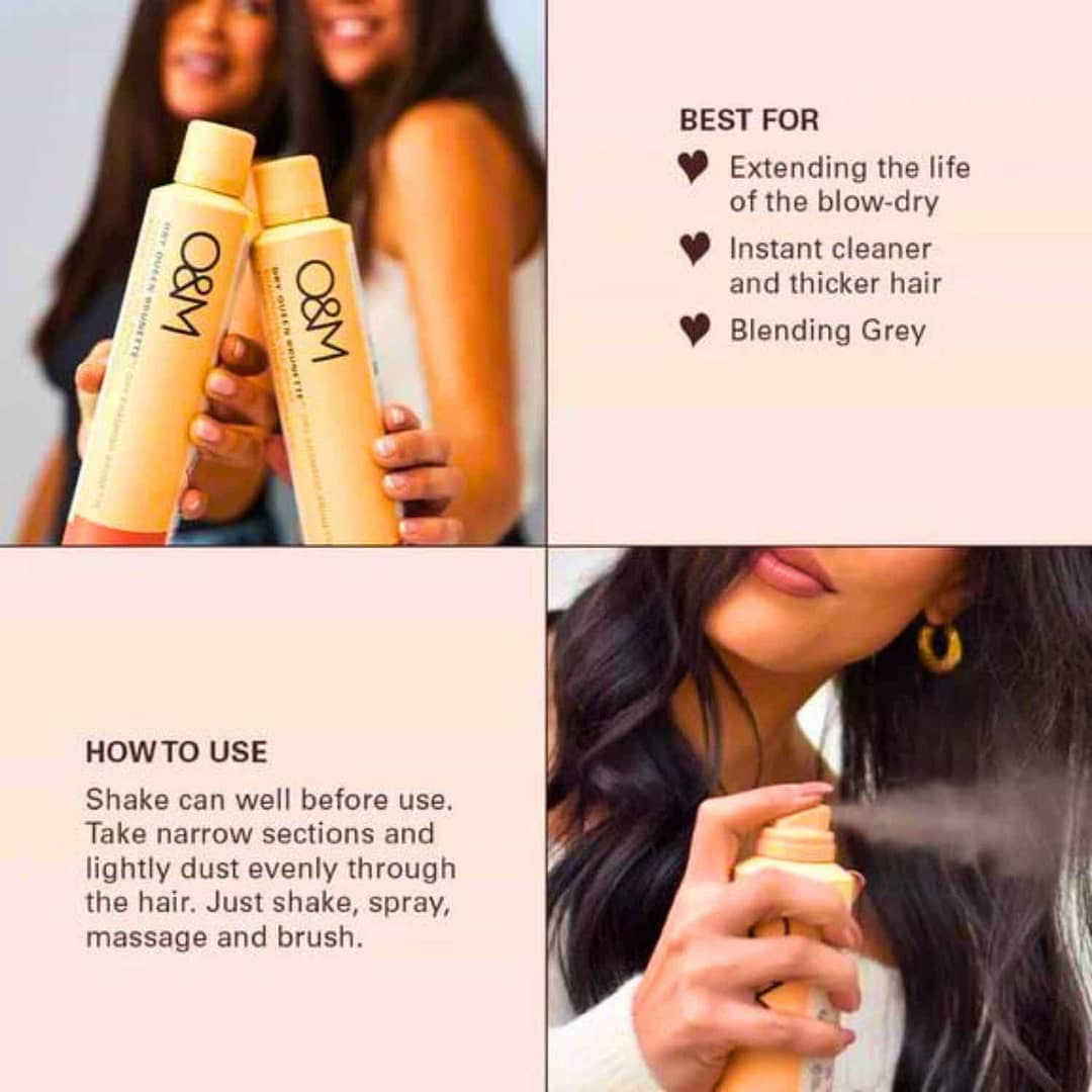 O&M Dry Queen Brunette Dry Shampoo