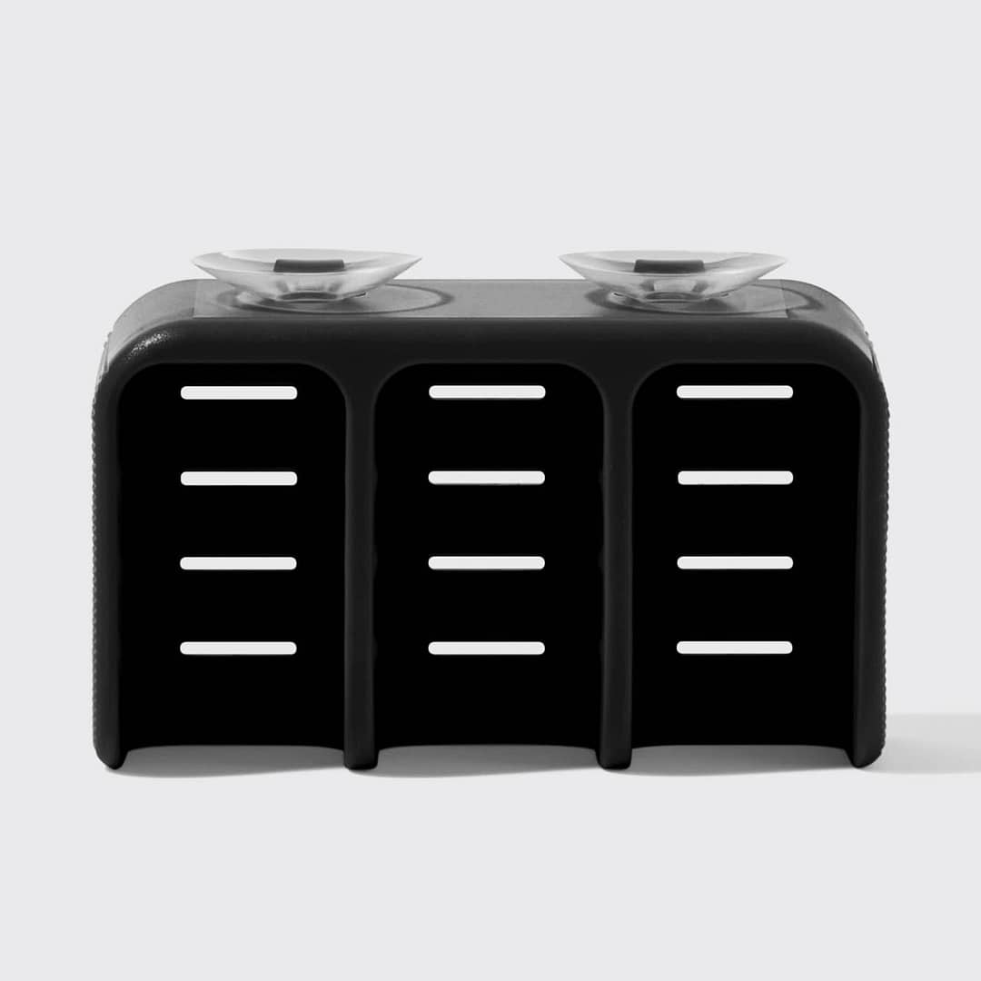Kitsch Self-Draining Soap Dish - Black