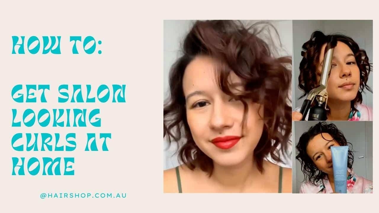salon looking curls at home