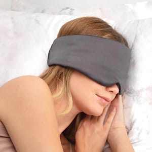 Kitsch Satin Pillow Eye Mask - Charcoal