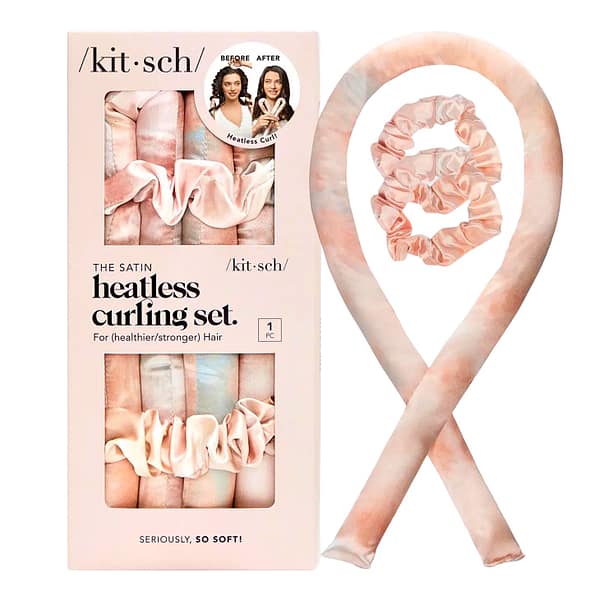 Kitsch Satin Heatless Hair Curler - Sunset Tie Die