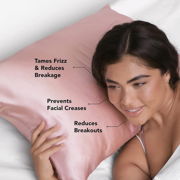 Kitsch Satin Pillowcase - Blush King - Image 2