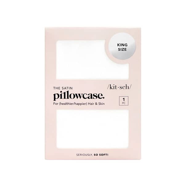 Kitsch Satin Pillowcase - Ivory King
