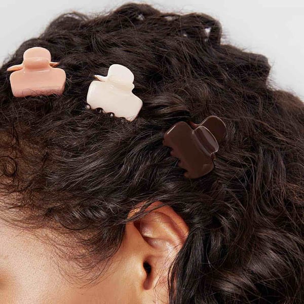 Kitsch mini claw clips rosewood