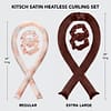 Kitsch Satin Heatless Hair Curler - Chocolate XL