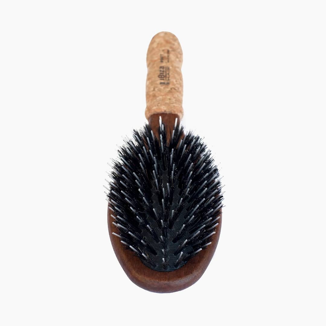 Ibiza OC7 Oval Flat Boar Bristle Brush - Long Nylon