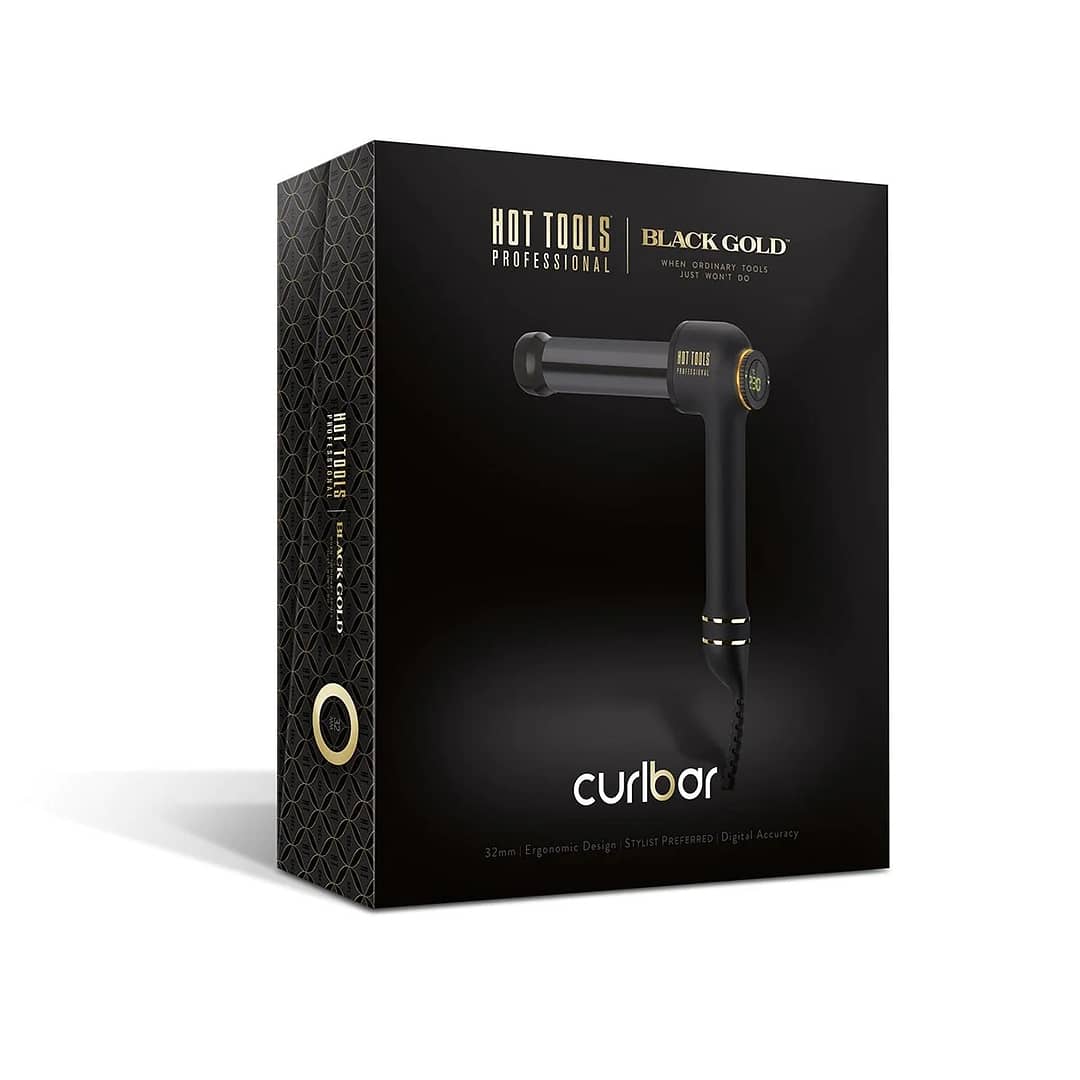 hot tools black gold 32mm curl bar