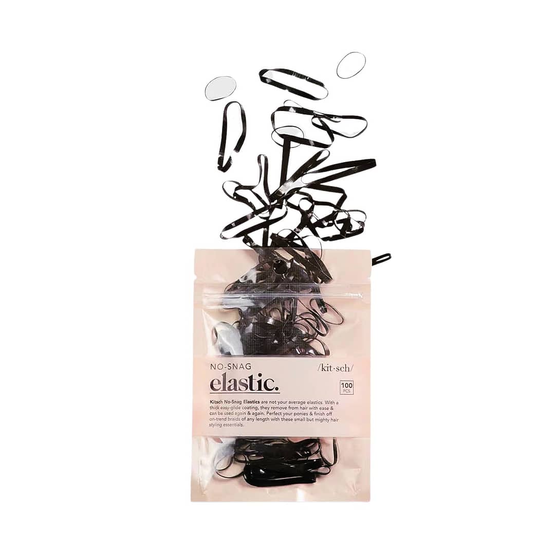 kitsch No-Snag Elastic 100pc (Black)