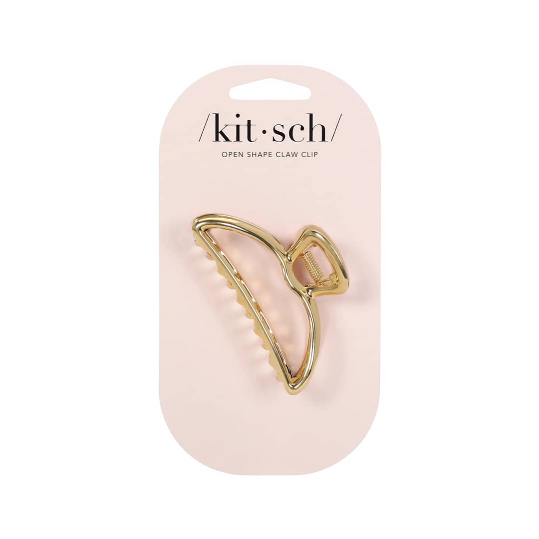 Kitsch Open Shape Claw Clip - Gold