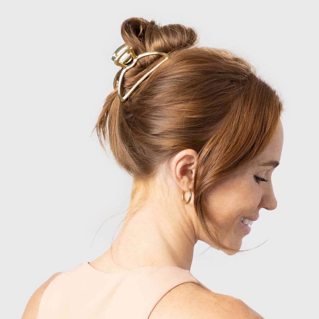 Kitsch Open Shape Claw Clip - Gold
