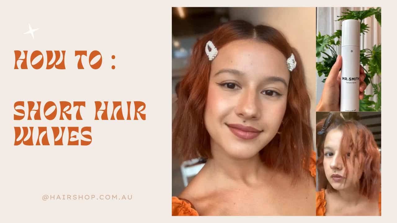 short hair waves tutorial