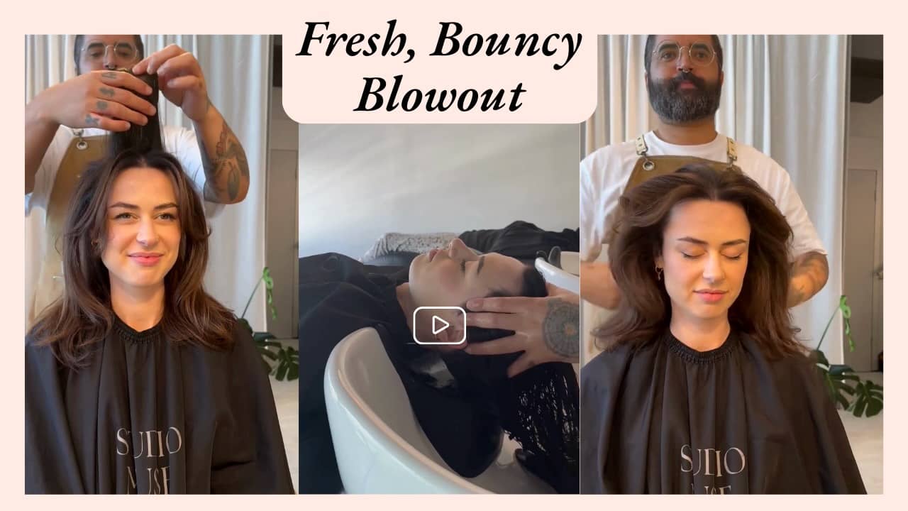 Fresh, bouncy blowout