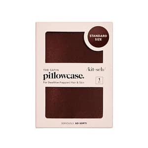 Kitsch Satin Pillowcase - Chocolate