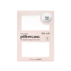 Kitsch Satin Pillowcase - Ivory King