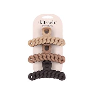 Kitsch Chain Claw Clip 3pc Set - Neutral