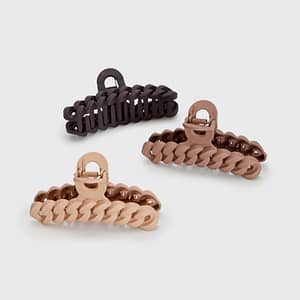 Kitsch Chain Claw Clip 3pc Set - Neutral