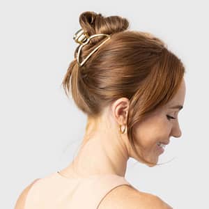 Kitsch Open Shape Claw Clip - Gold