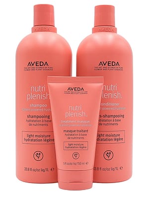 aveda nutriplenish light shampoo conditioner 1L masque
