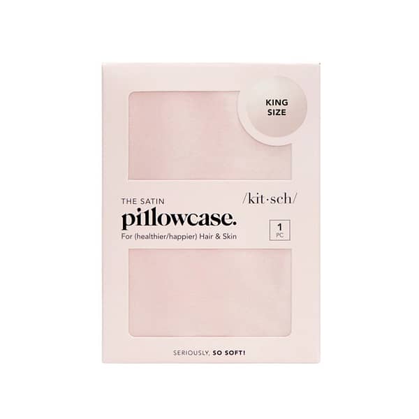 Kitsch Satin Pillowcase - Blush King
