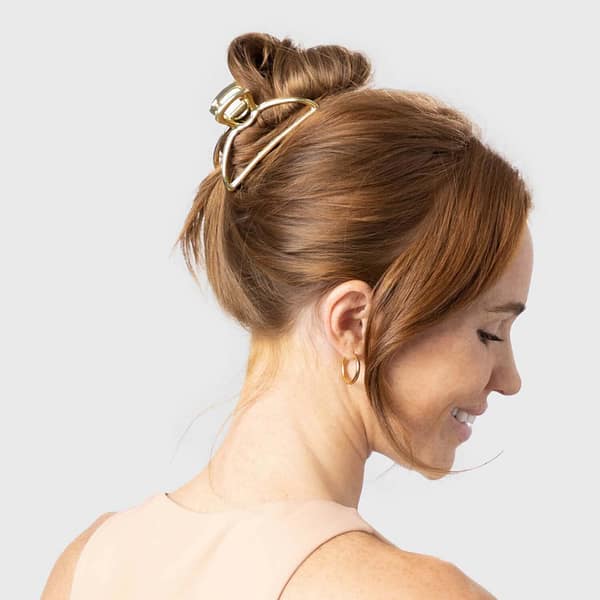 Kitsch Open Shape Claw Clip - Gold