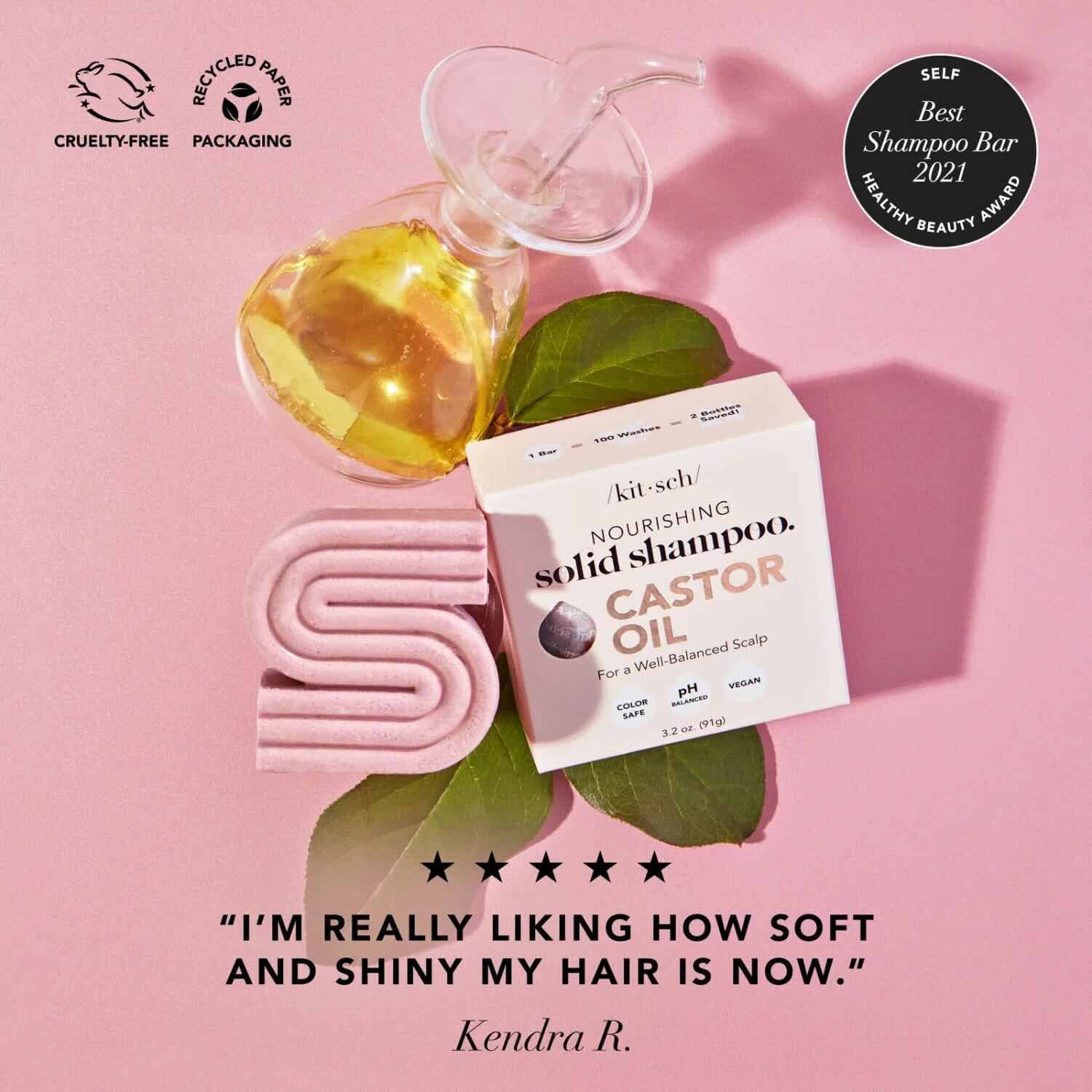 Kitsch Nourishing Castor Oil Shampoo Bar