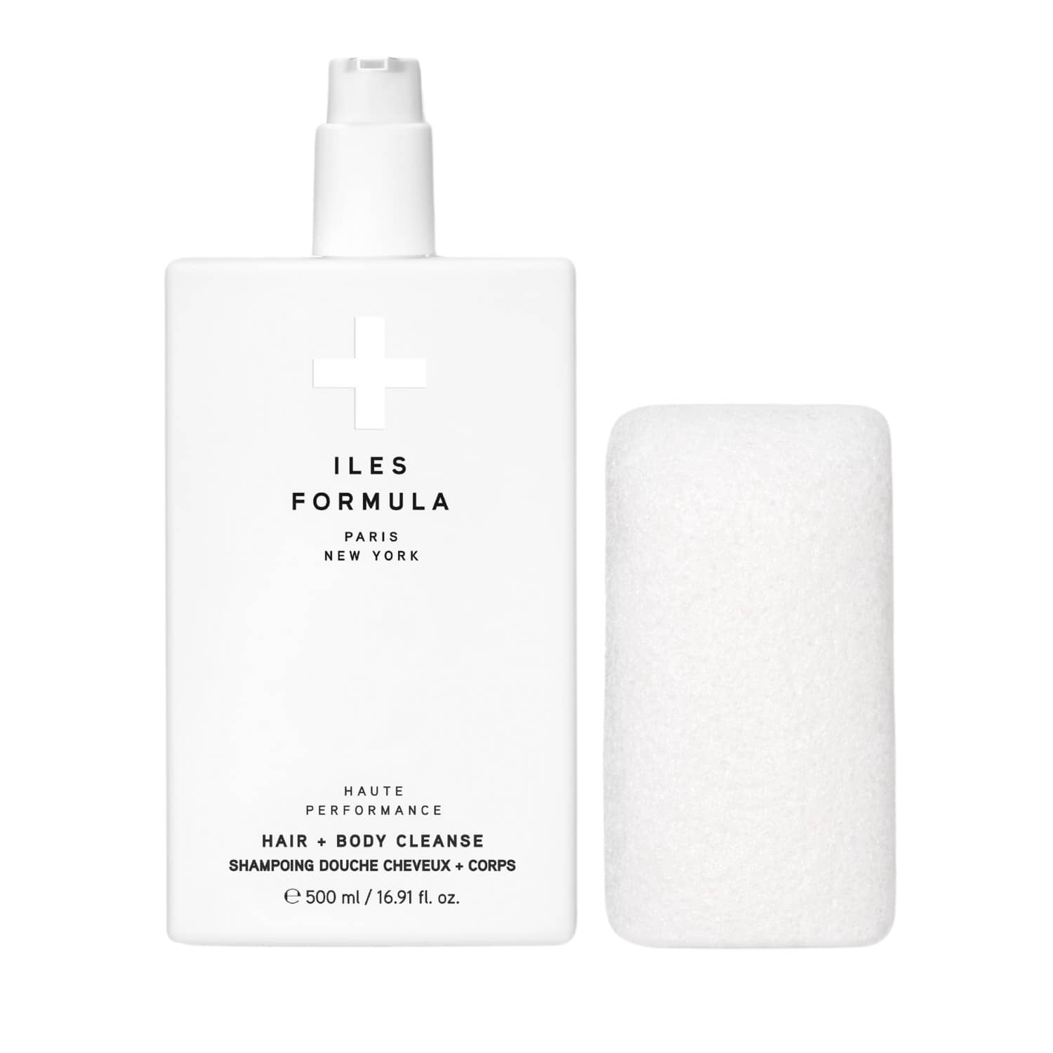 Iles Formula Hair + Body Cleanse with Body Sponge