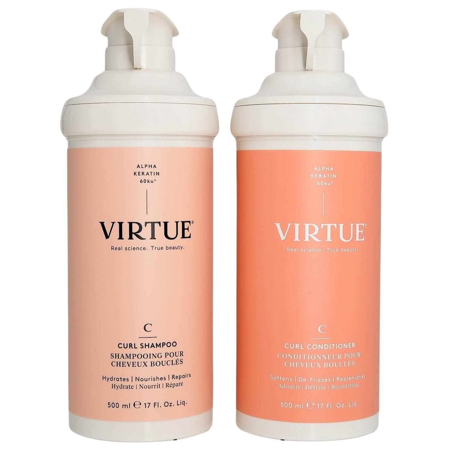 Virtue curl shampoo conditioner duo 500ml