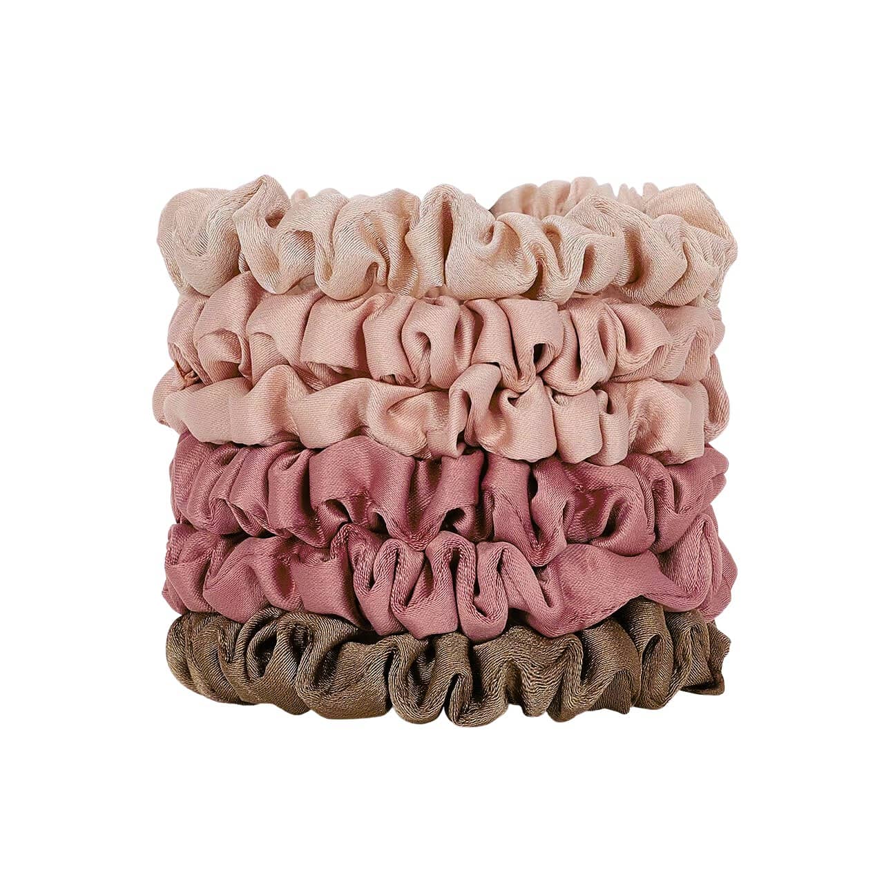 Kitsch Ultra Petite Satin Scrunchies - Terracotta