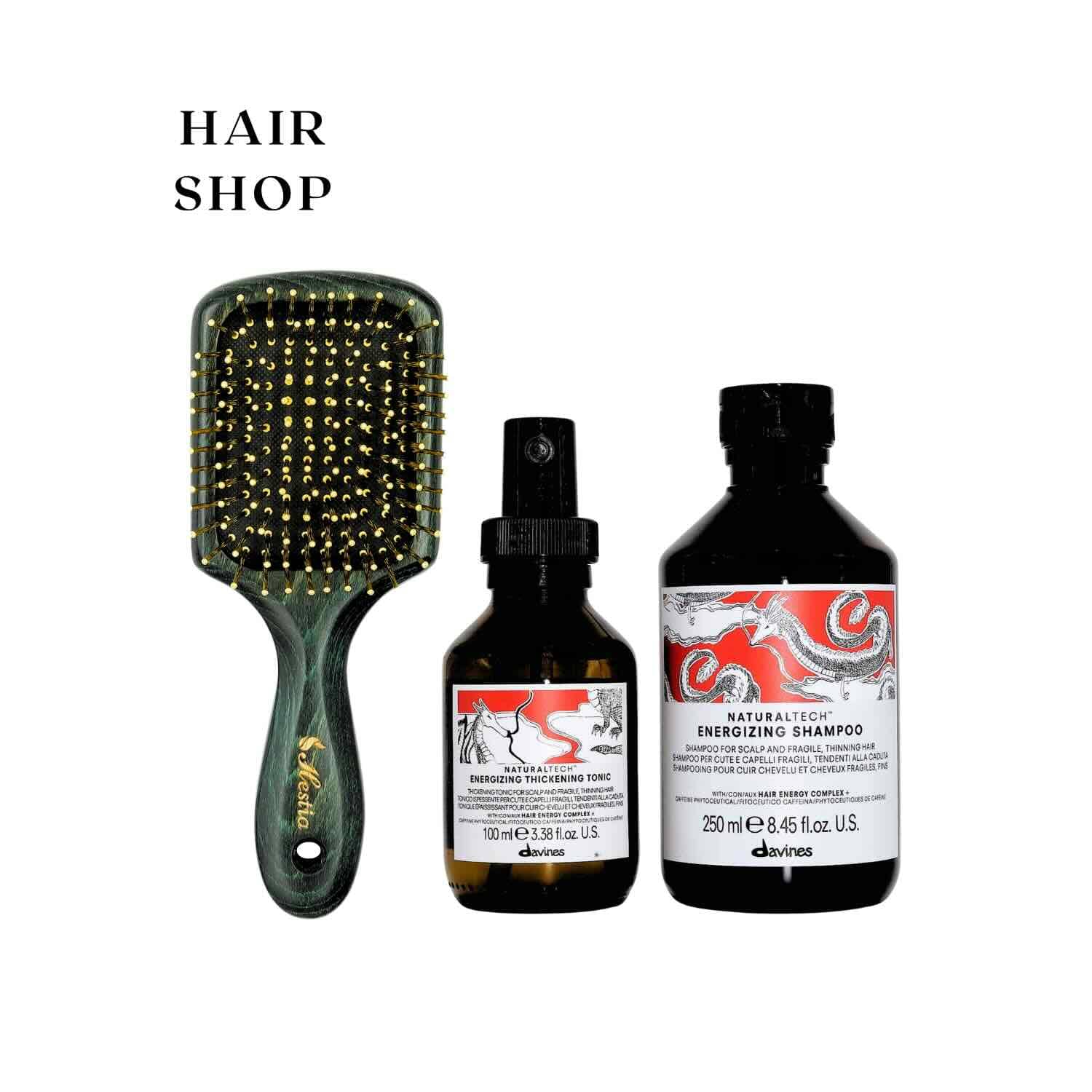 Davines Energizing Duo + Green Brush